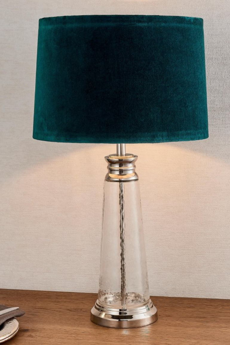 Winslet Table Lamp With Teal Shade